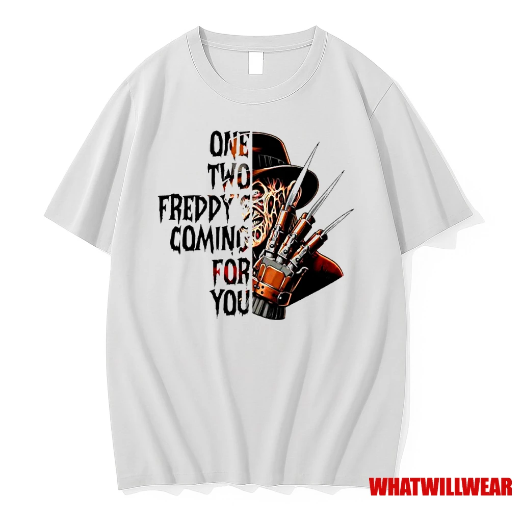 Freddy Krueger Horror Halloween One Two Freddys Coming For You Classic Shirts