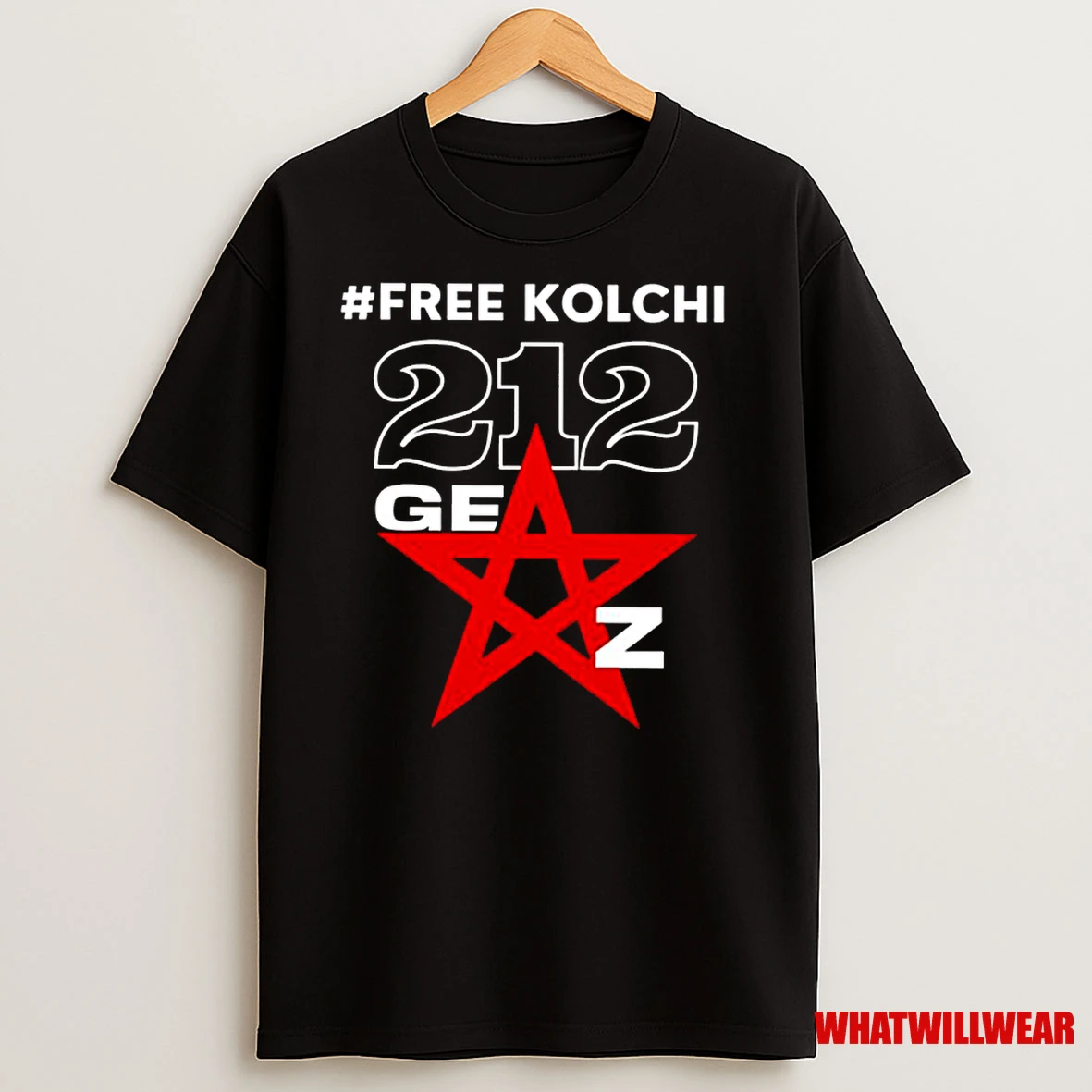 Free Kolchi 212 Gen Z Flag Of Morocco Classic Shirts