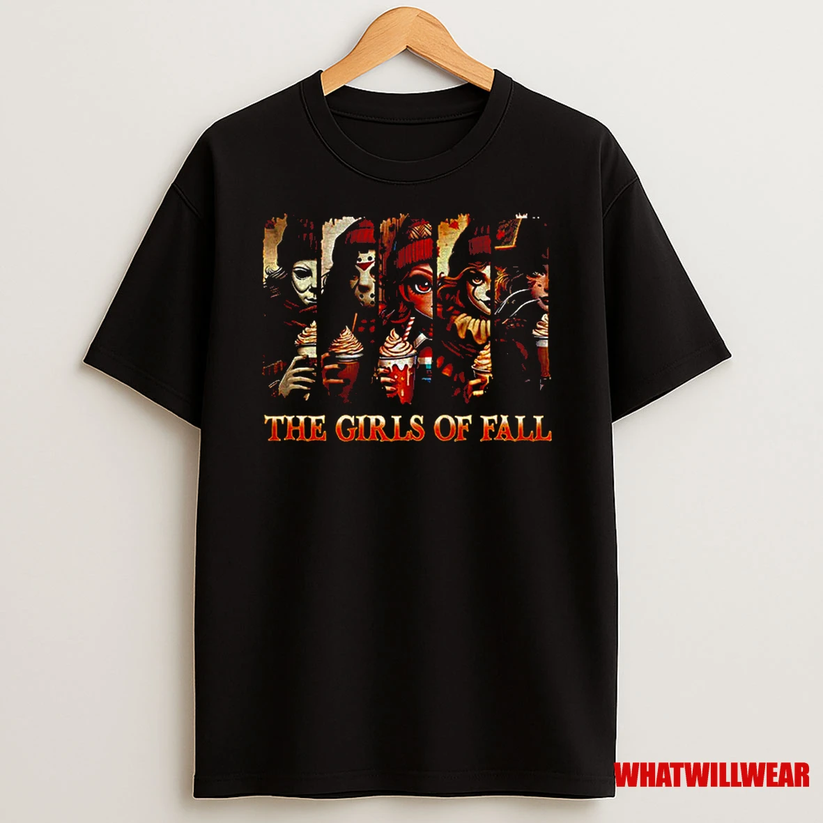 Friends Horror Character Halloween The Girls Of Fall Classic Shirts
