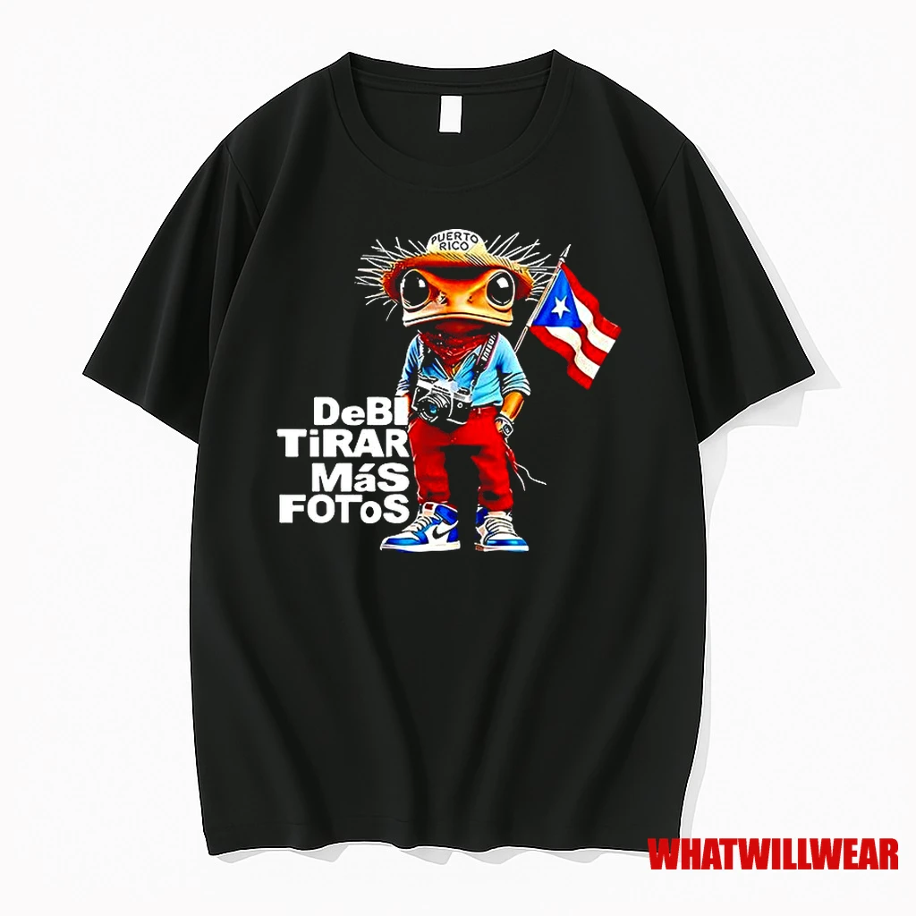 Frog Puerto Rican Caped Debi Tirar Mas Fotos Rap Music 2025 Classic Shirts