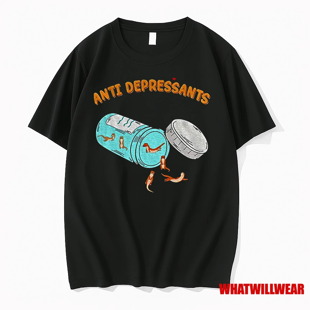 Funny Otter Anti Depressants Classic Shirts