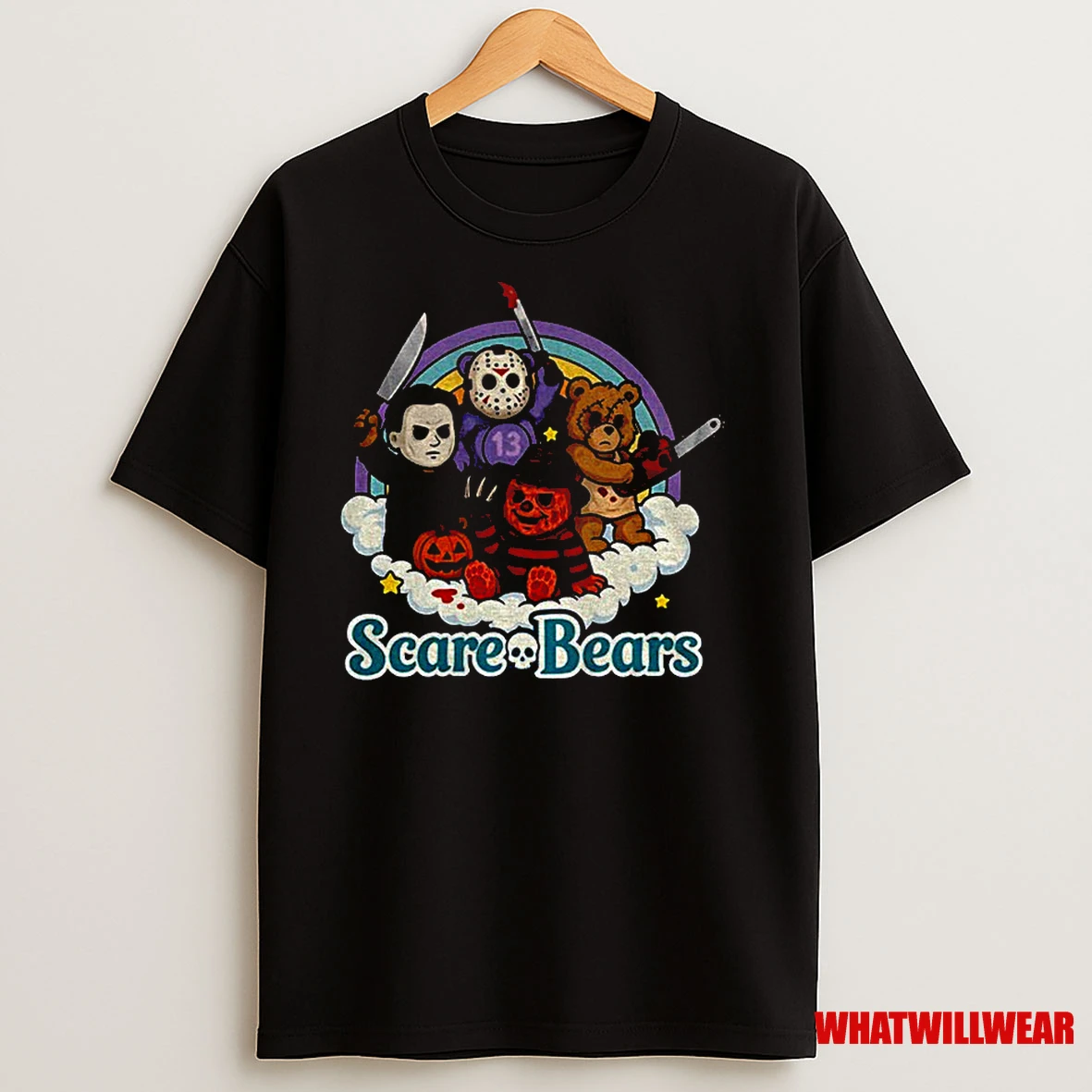 Funny Scary Bears Horror Character Halloween 2025 Classic Shirts