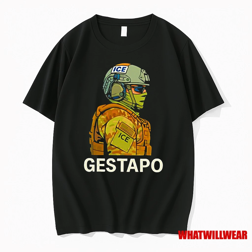 Gestapo Abolish Ice Classic Shirts