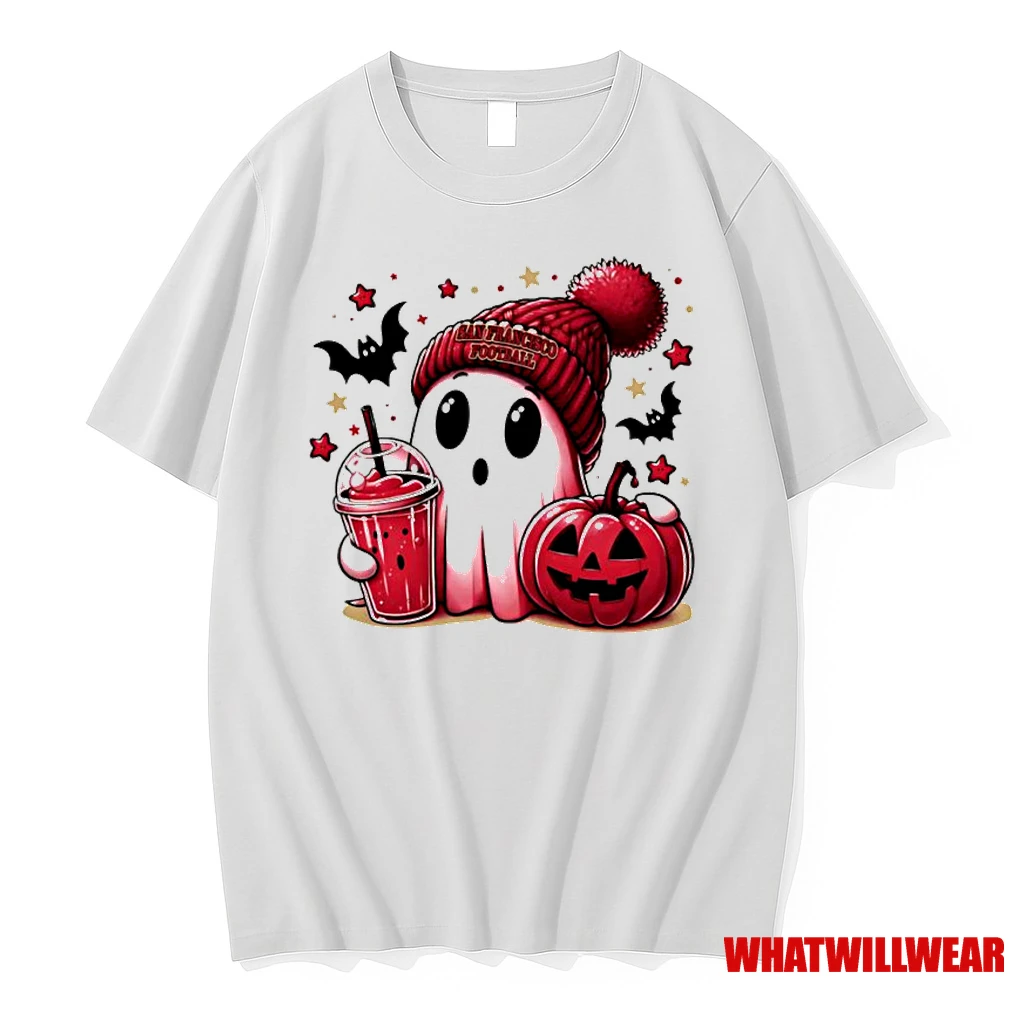 Ghost Halloween X San Francisco 49ers Football Beanie Pumpkin Bats Classic Shirts