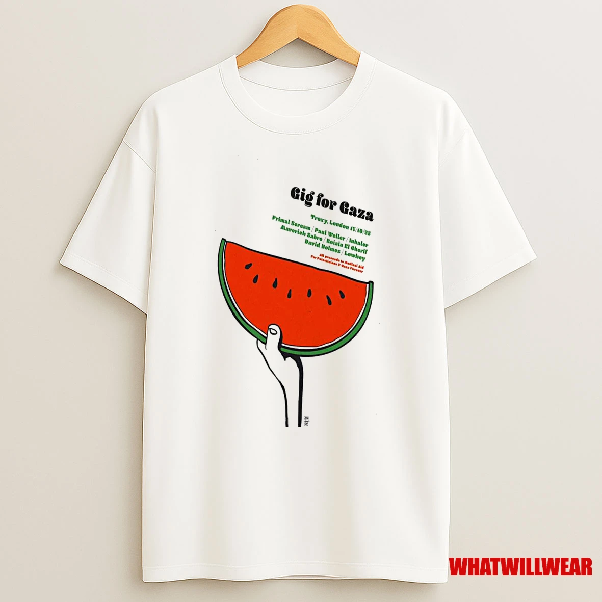 Gig For Gaza Troxy London October 17 2025 Concert Shirts