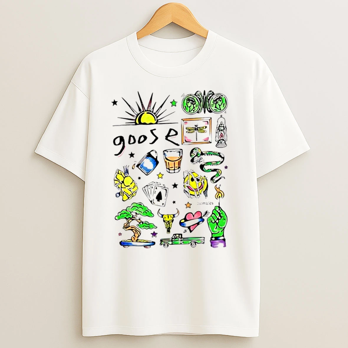 Goose Hand Colored Highlighter Classic Shirts