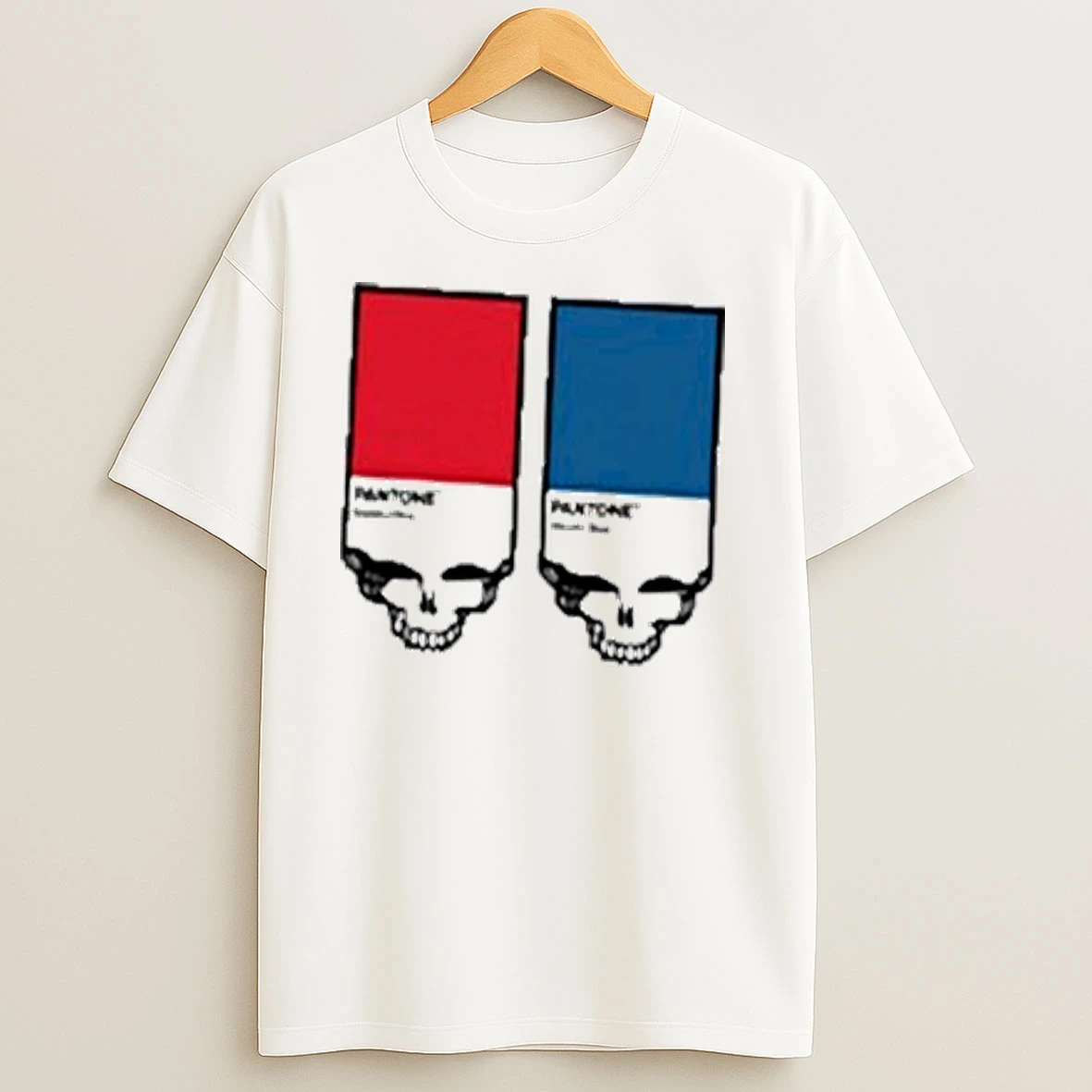 Grateful Dead Pantone Red Blue Shirts