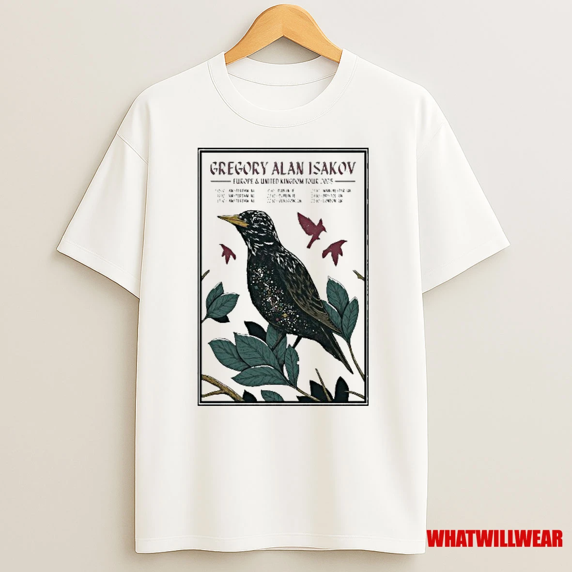 Gregory Alan Isakov Europe And United Kingdom Tour 2025 Shirts