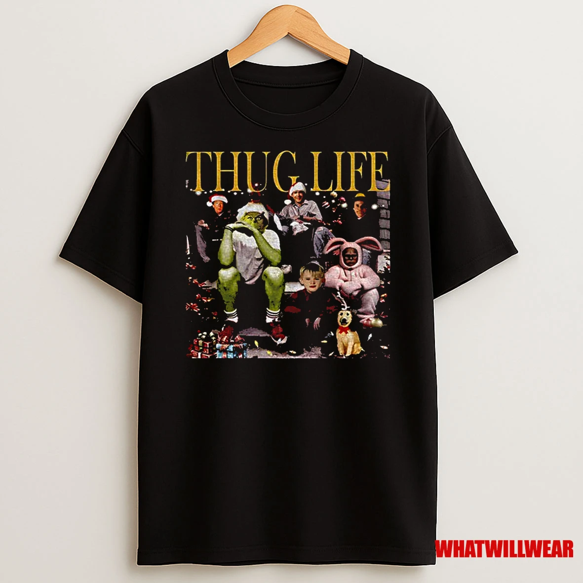 Grinch Home Alone Characters Thug Life Christmas 2025 Classic Shirts