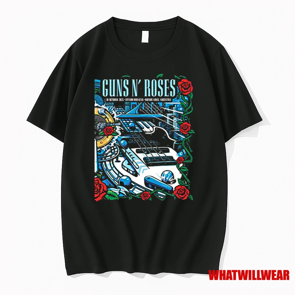 Guns N Roses 18 October 2025 Estadio Huracan Buenos Aires Ar Men Shirts