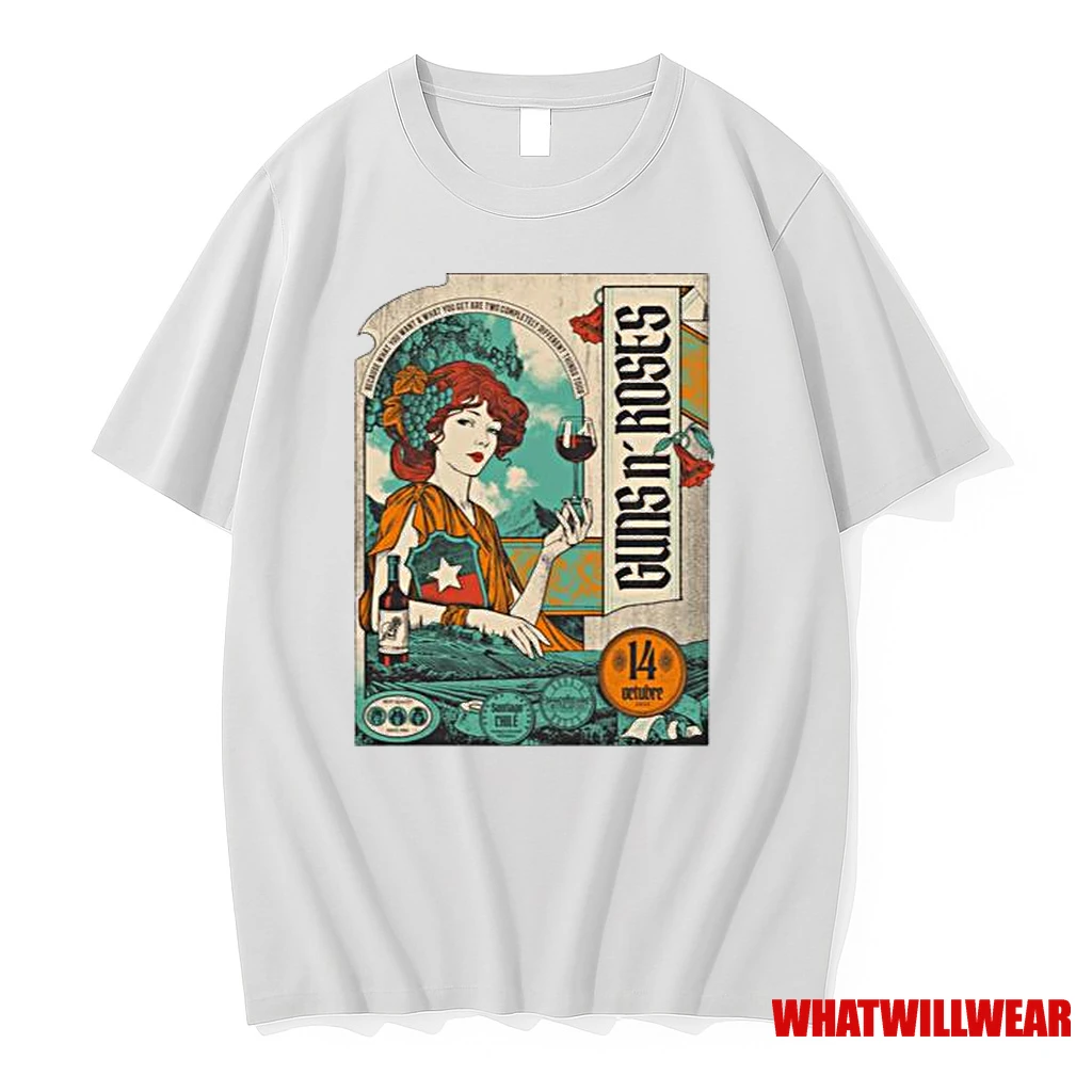 Guns N Roses Estadio Nacional De Chile Oct 14 2025 Men Shirts