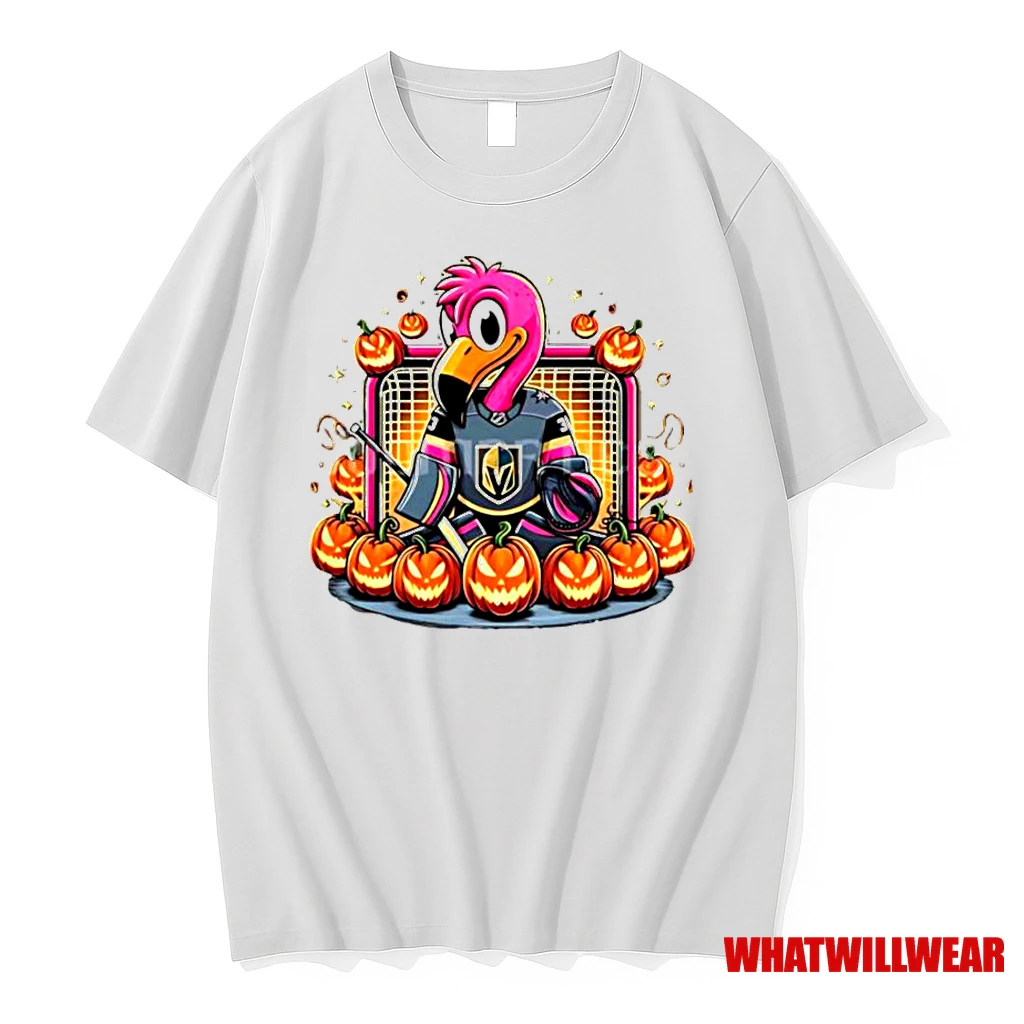 Halloween Flamingo X Vegas Golden Knights Nhl Team Logo Classic Shirts