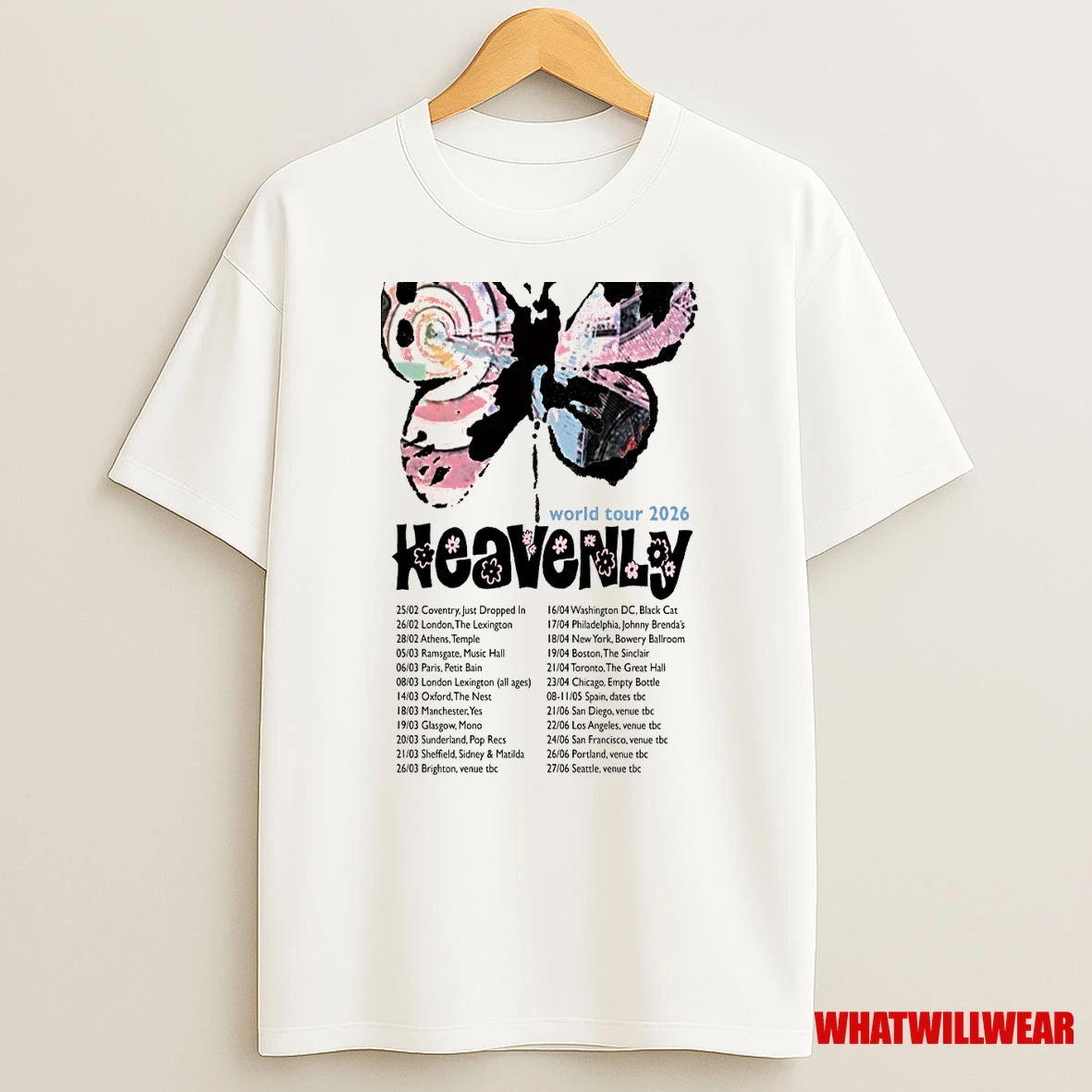 Heavenly World Tour 2026 Shirts