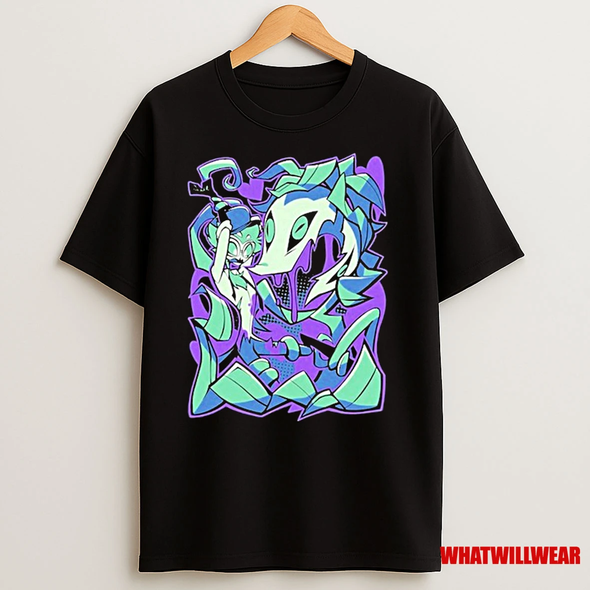 Helluva Boss Stolas Halloween Slasher Shark Robot Shirts
