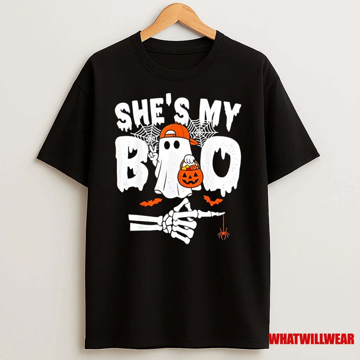 Hes My Boo Matching Couple Halloween Couples Shes My Boo Classic Shirts