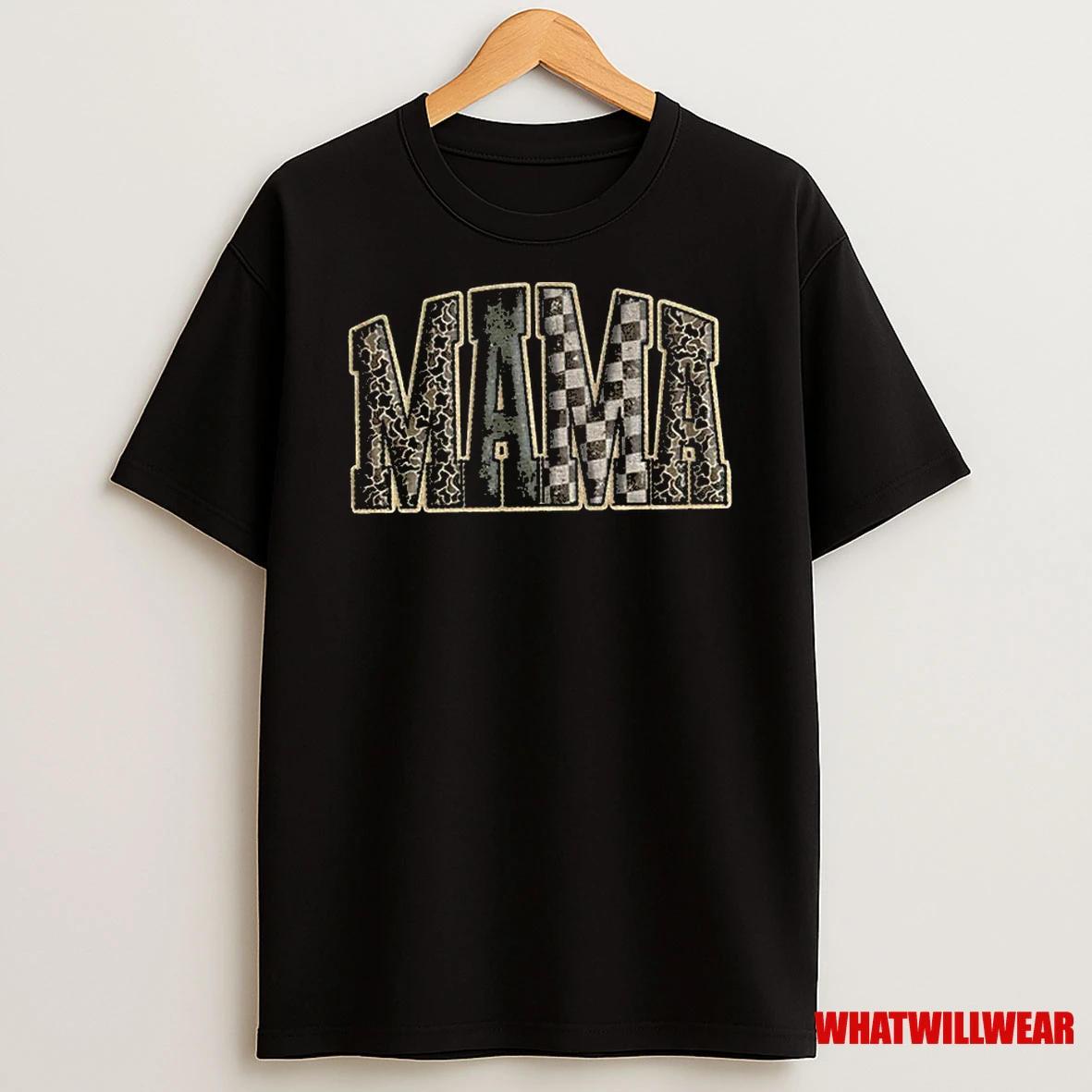 Hunting Mama Camo Western Vintage Classic Shirts