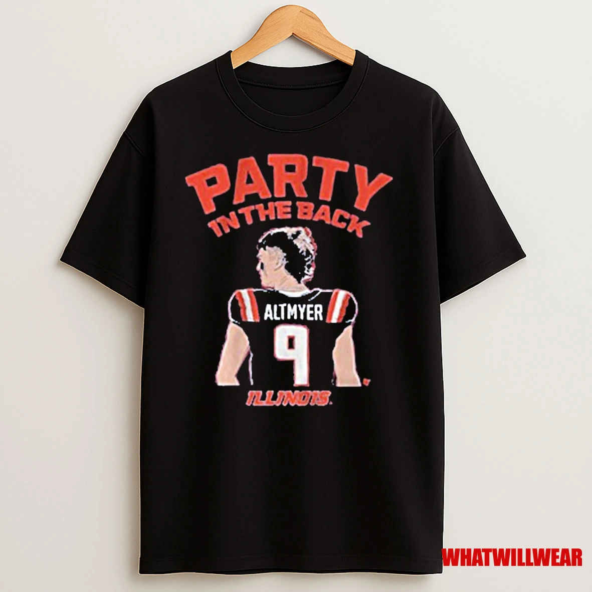 Illinois Football Luke Altmyer Party In The Back Shirts