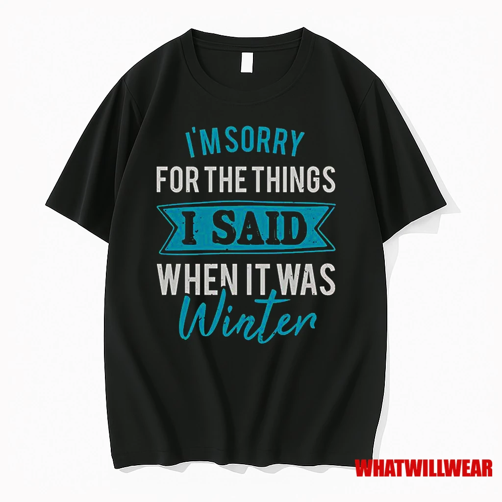 Im Sorry For The Things I Said When It Was Winter Classic Shirts