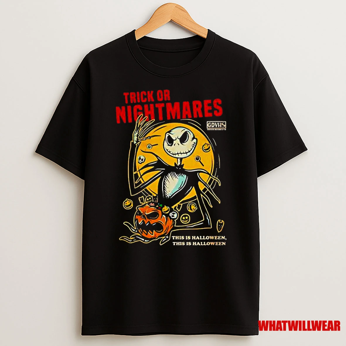Jack Skellington Trick Or Nightmare Halloween Scary Pumpkin Horror Spooky Classic Shirts