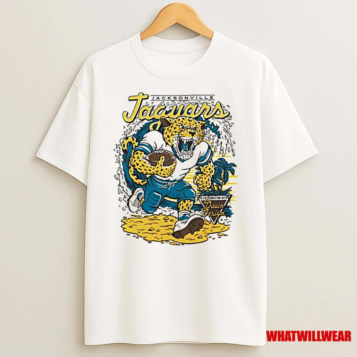 Jacksonville Jaguars Duvin Designs Football Nfl Classic Shirts