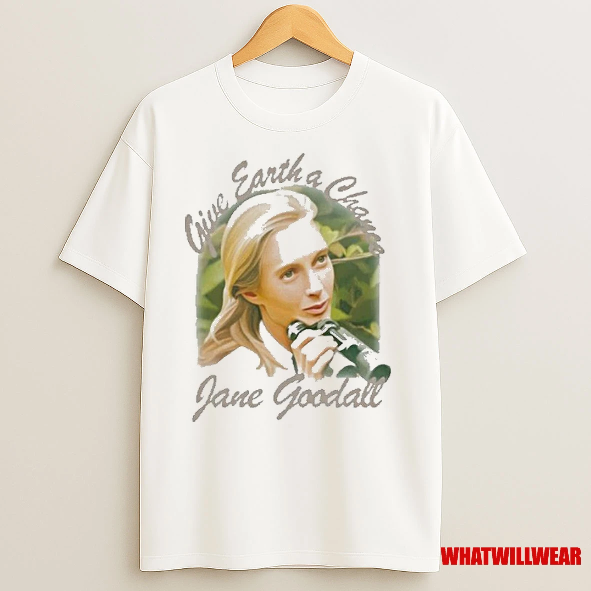 Jane Goodall Memorial Give Earth A Chance Shirts