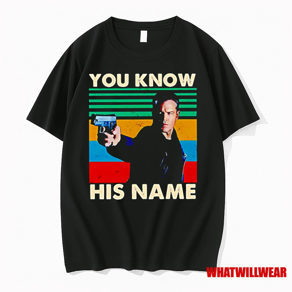 Jason Bourne You Know His Name Vintage Classic Shirts