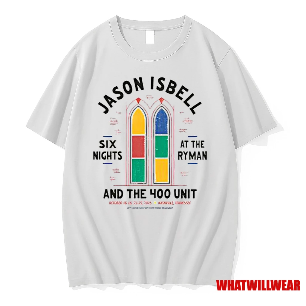 Jason Isbell Ryman Auditorium Nashville Tn Oct 2025 Merch Men Shirts
