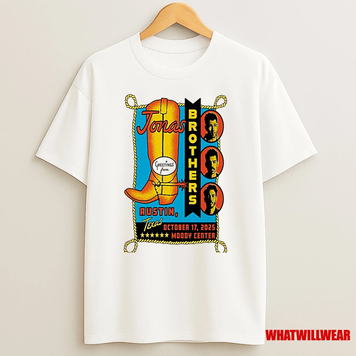 Jonas Brothers Austin Tx October 17 2025 Concert Shirts