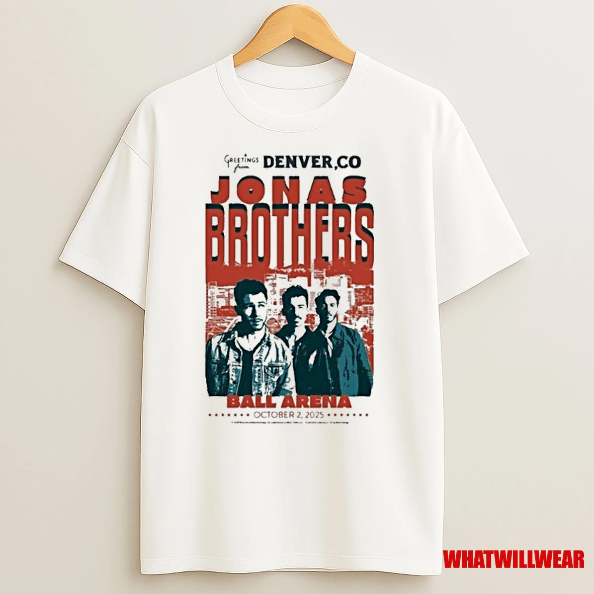 Jonas Brothers Denver Co Oct 2 2025 Ball Arena Shirts