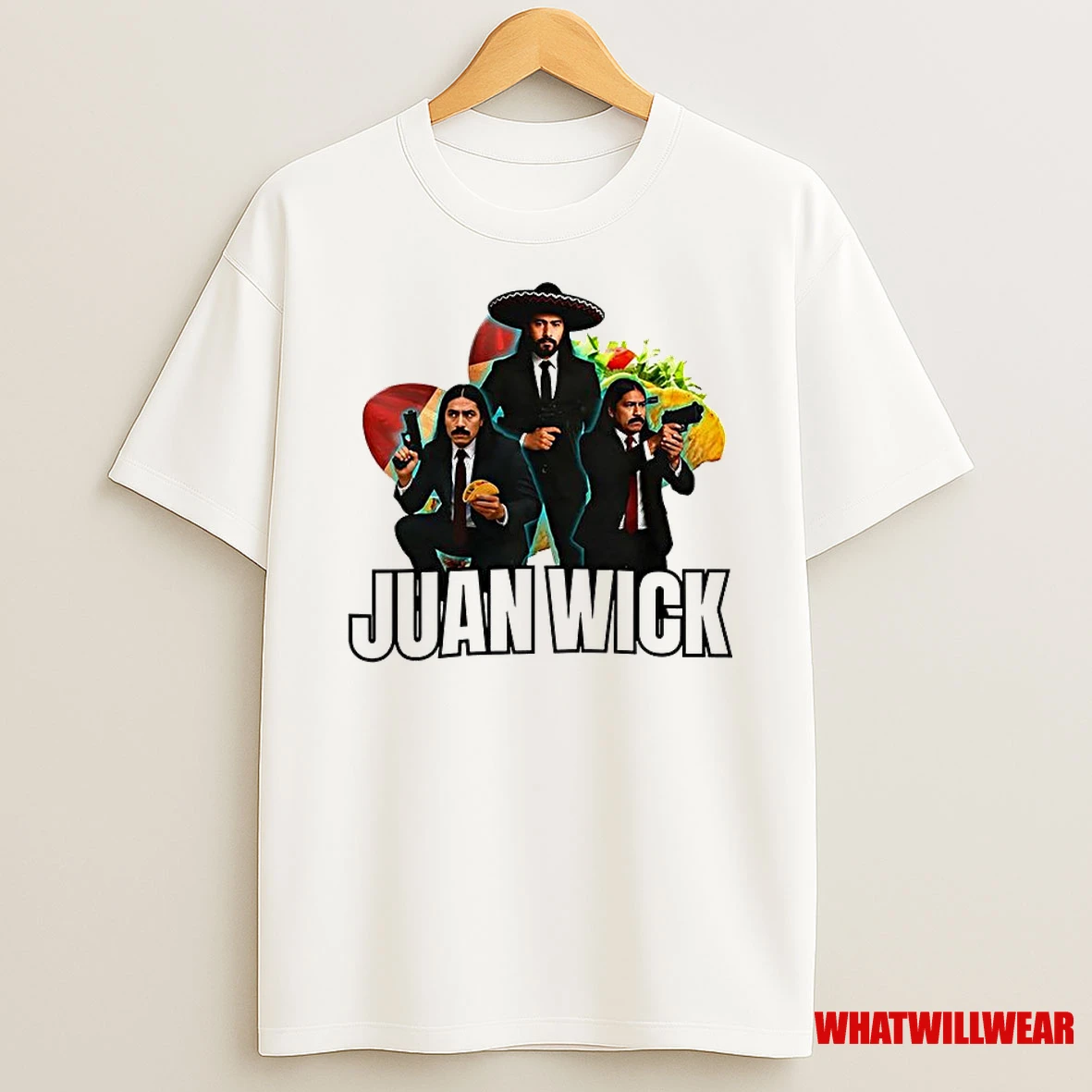 Juan Wick John Wick Taco Sombrero Parody Classic Shirts