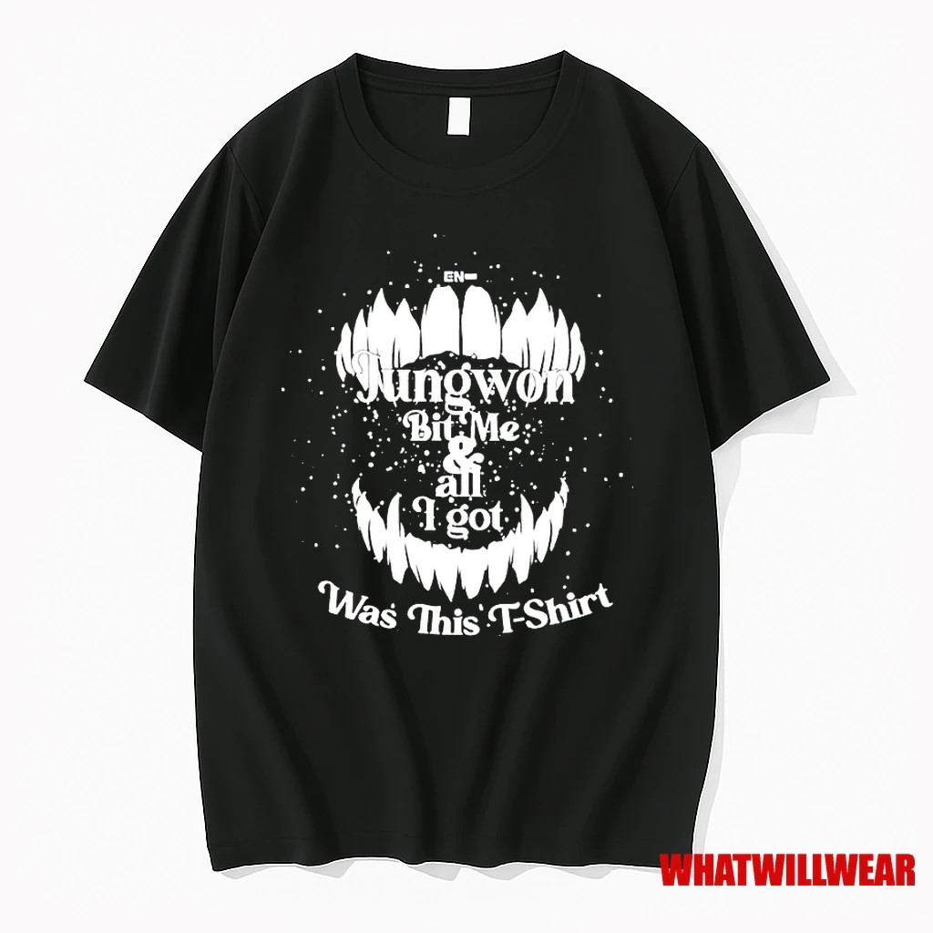 Jungwon Bit Me All I Got Was This Mouth With Fangs Classic Shirts