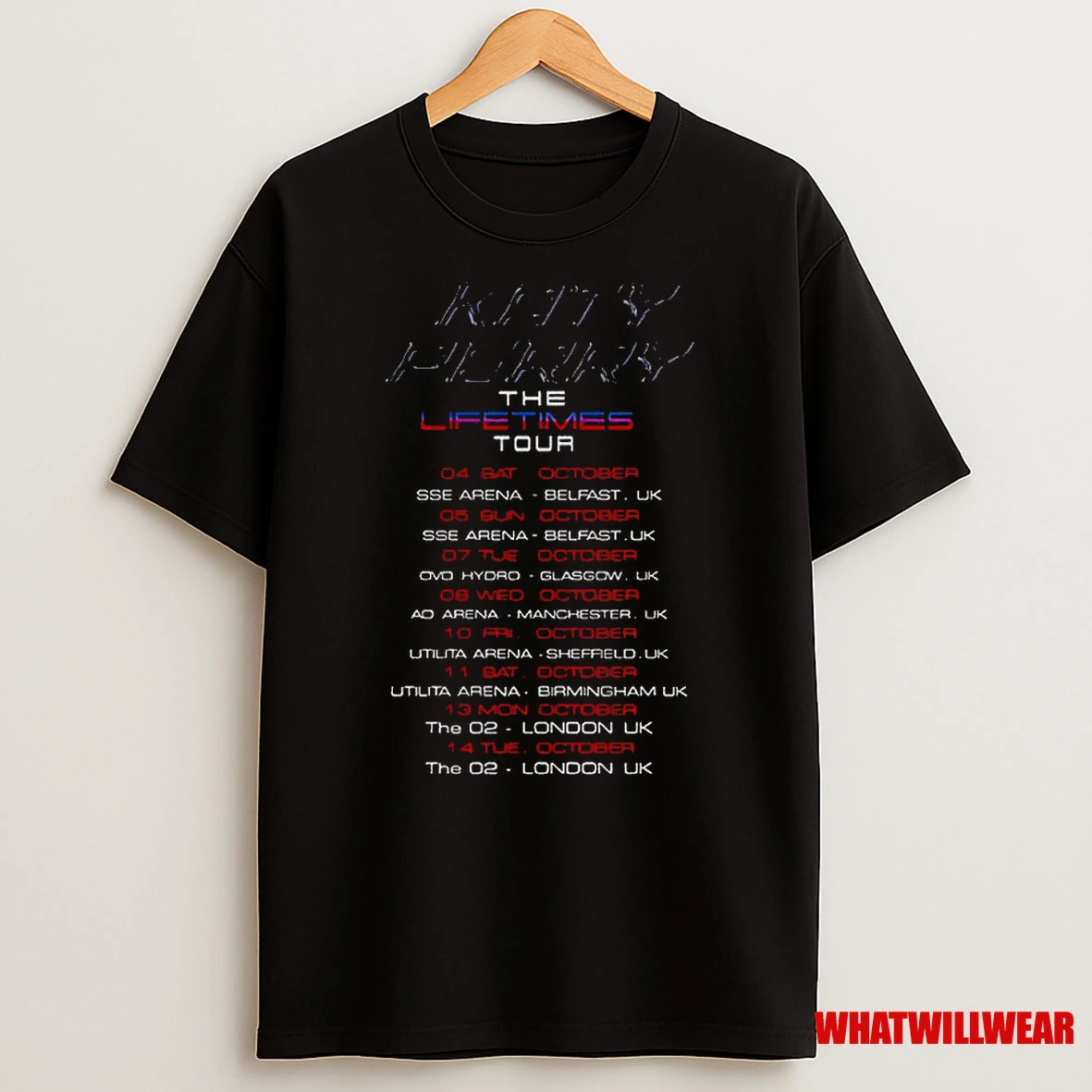 Katy Perry The Lifetimes Tour 2025 Uk World Tour Classic Shirts