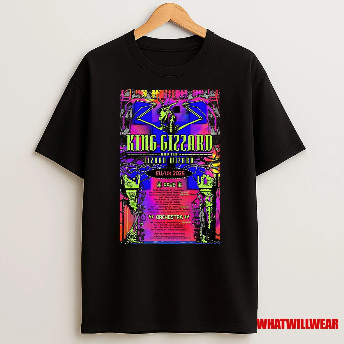 King Gizzard The Lizard Wizard Eu Uk 2025 Shirts