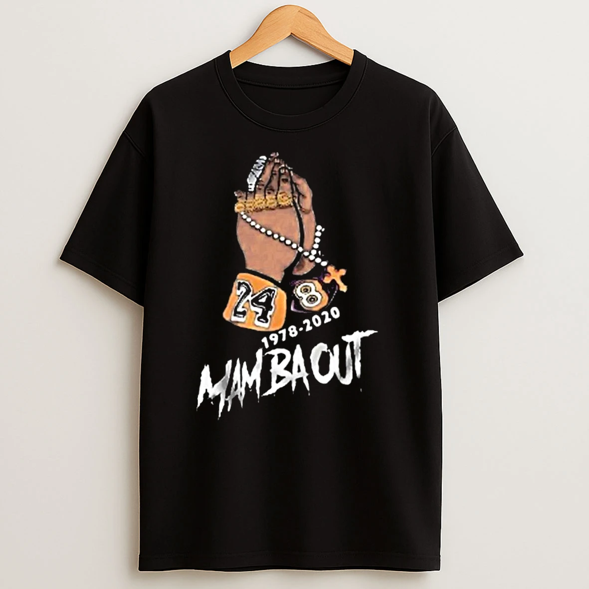 Kobe Black Mamba Out 1978 2020 Number 24 And 8 Gratitude Shirts