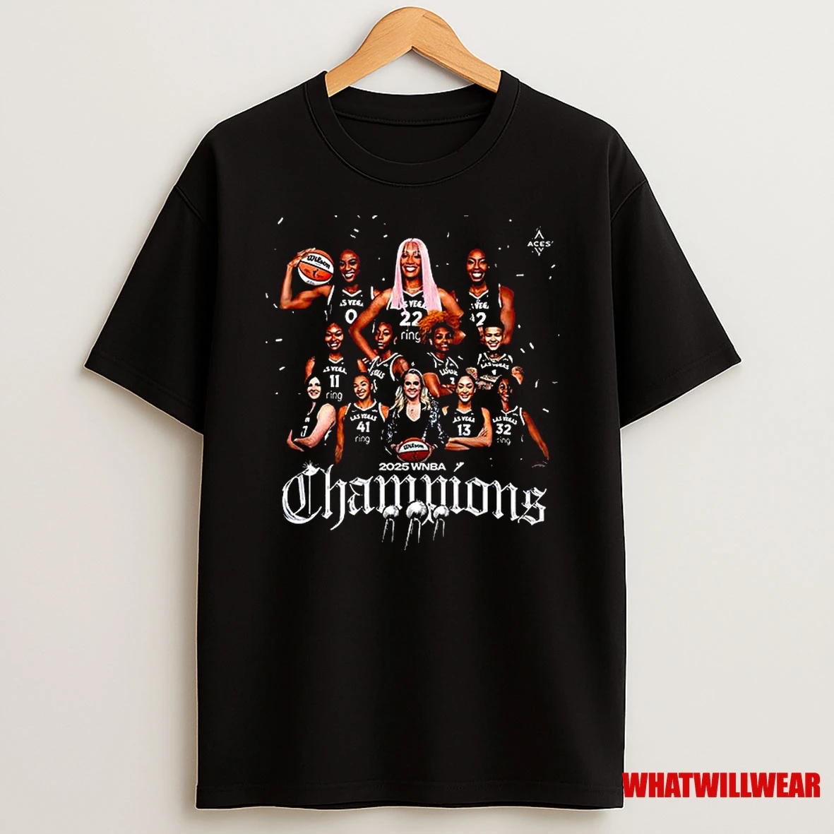 Las Vegas Aces Teams 2025 Wnba Champions Classic Shirts