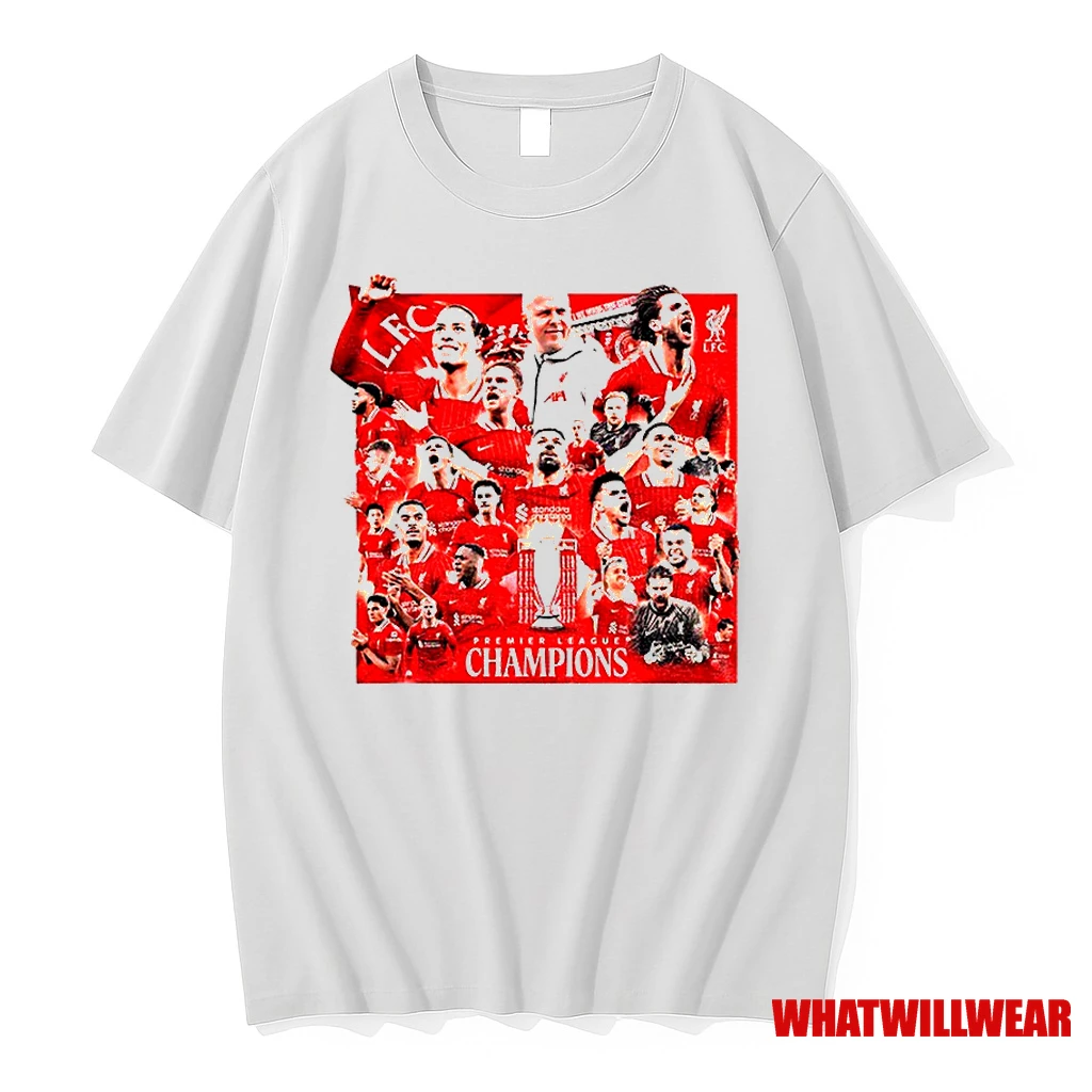 Lfc Liverpool Fc Team Premier League Champions Winner 2025 Classic Shirts