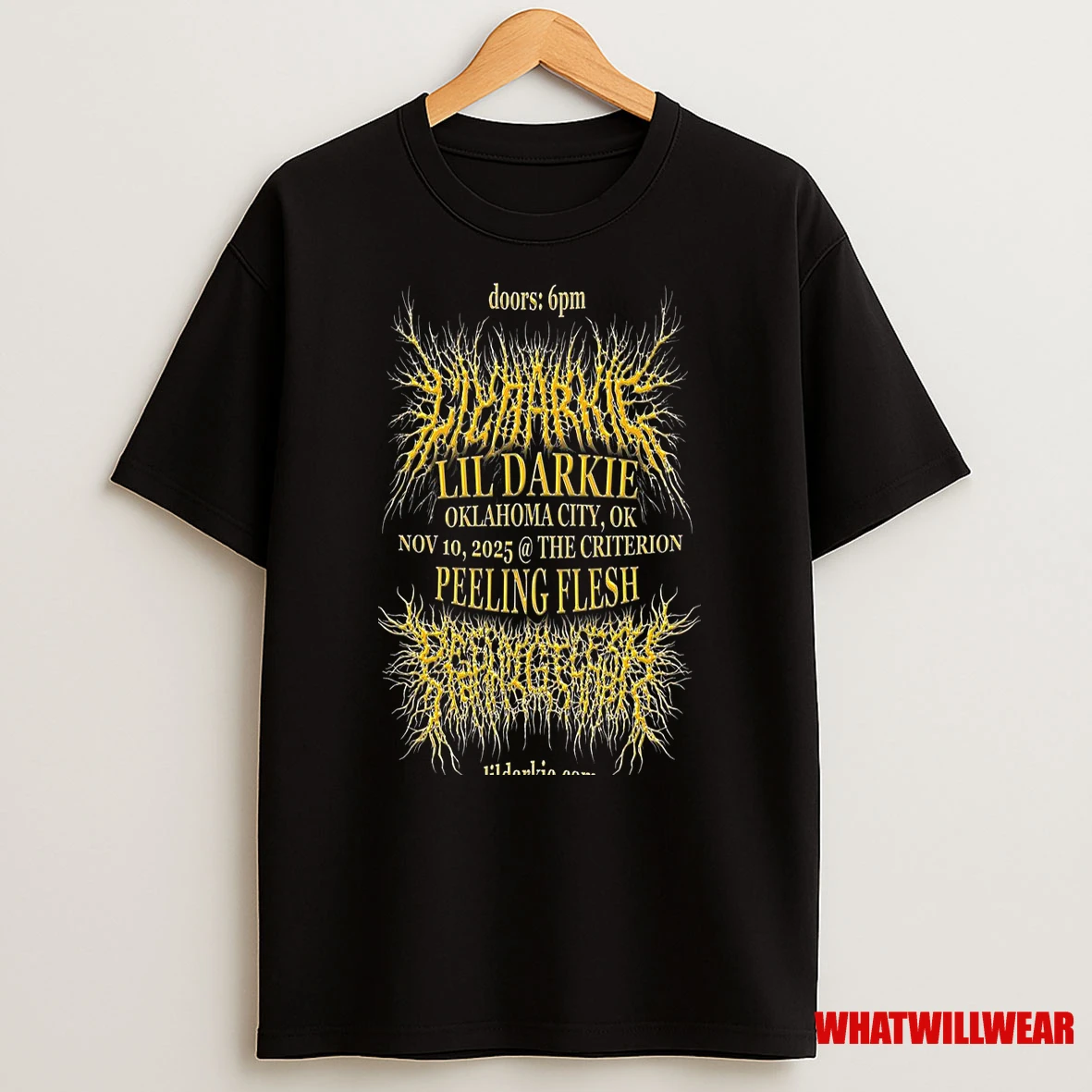 Lil Darkie Oklahoma City Ok November 10 2025 Concert Shirts