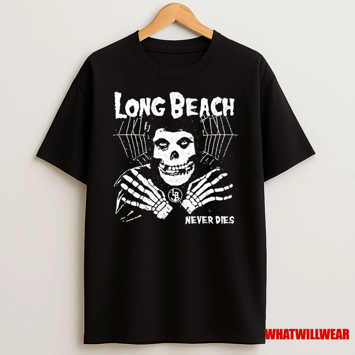 Long Beach Never Dies Skeleton Classic Shirts