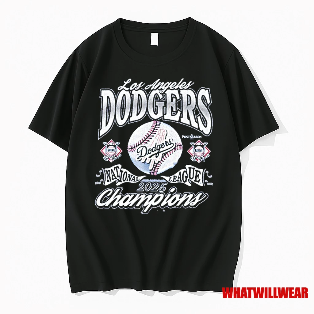 Los Angeles Dodgers 47 2025 National League Champions Franklin Shirts