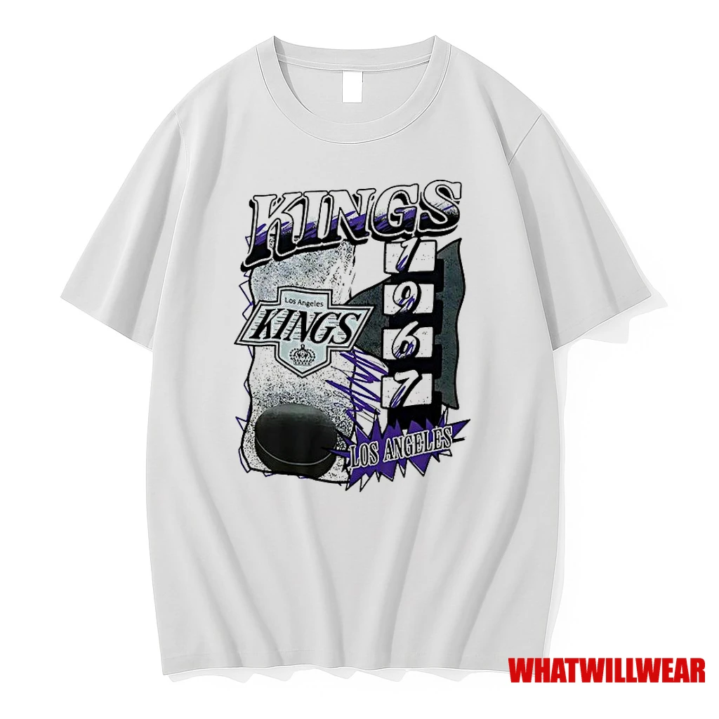 Los Angeles Kings Hockey 1976 Natural Vintage Classic Shirts