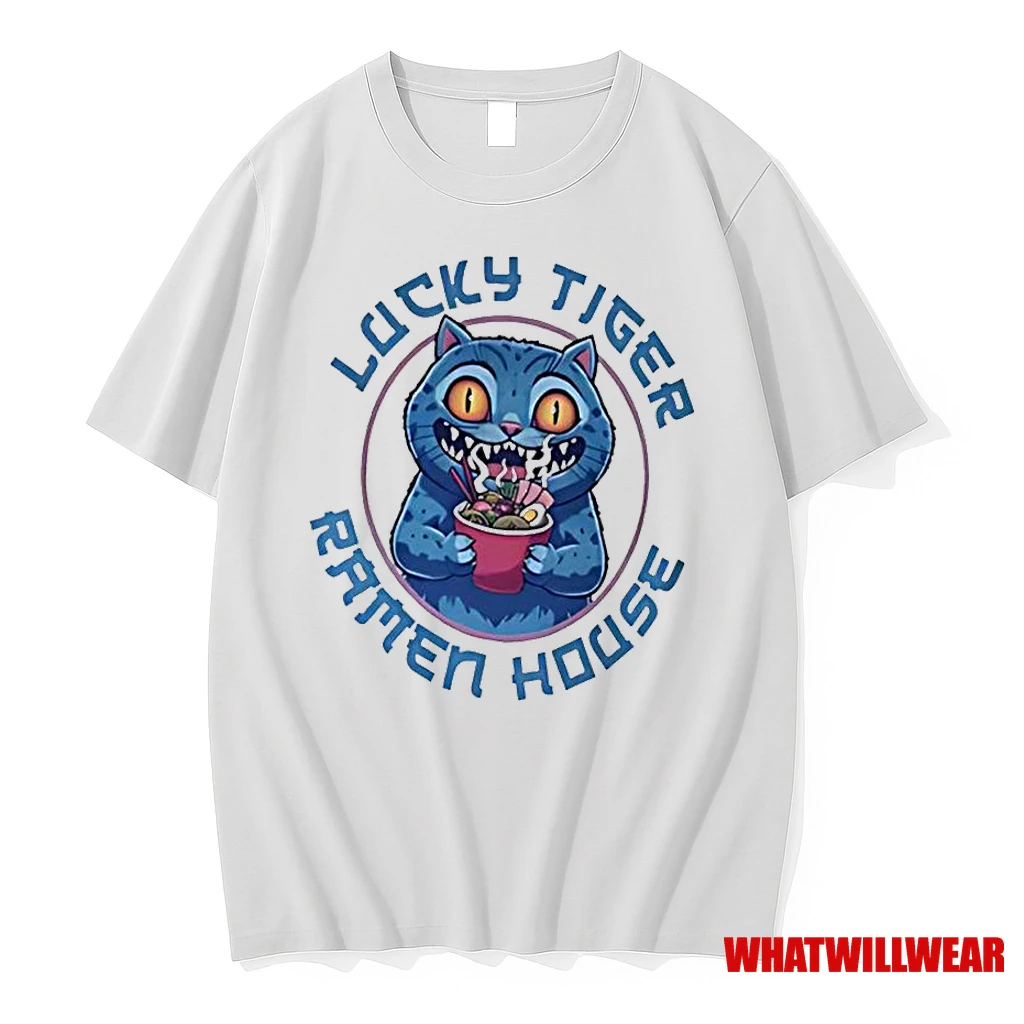 Lucky Tiger Ramen House Kpop Demon Hunters Derpy The Tiger Classic Shirts