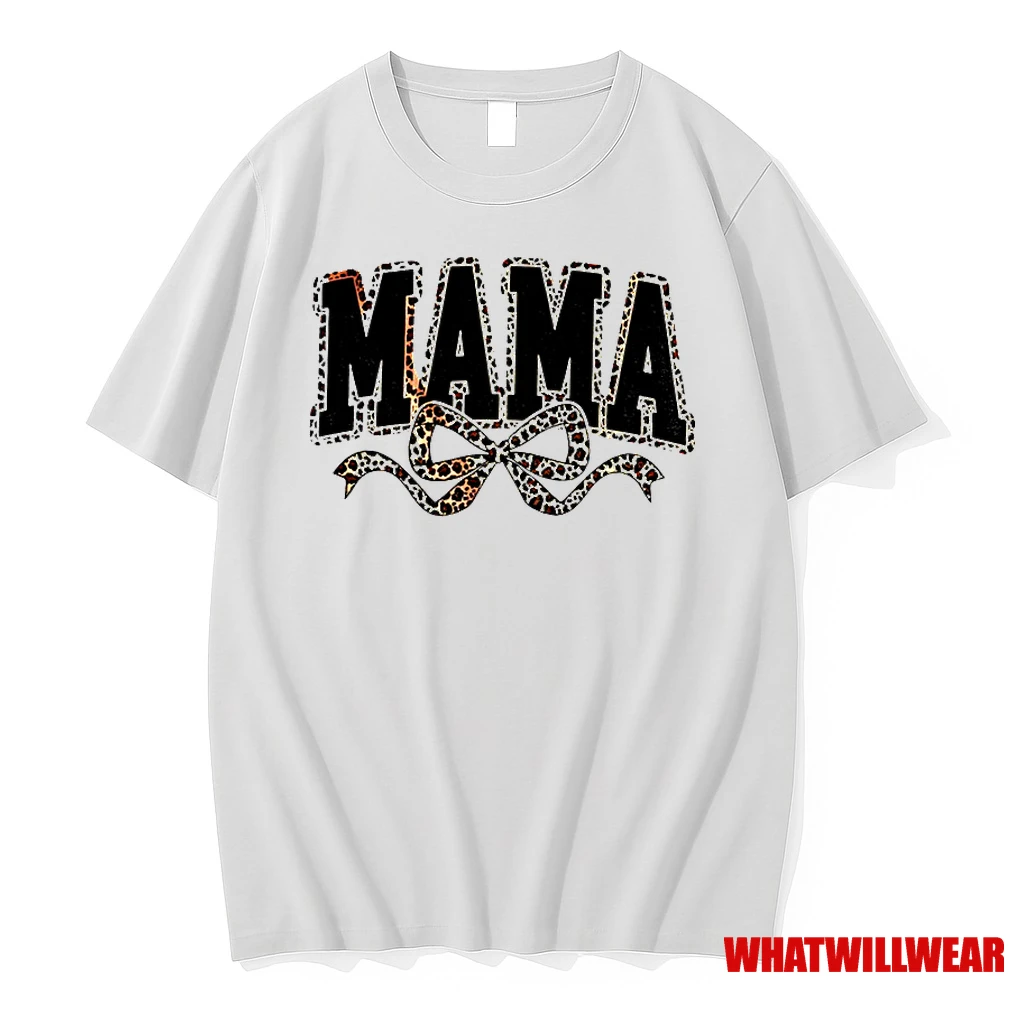 Mama Leopard Coquette Bow Classic Shirts