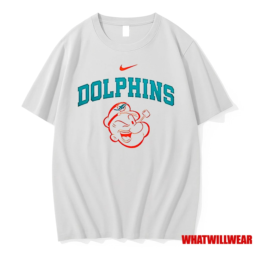 Miami Dolphins X Popeye I Yam What I Yam An Thats All I Yam Classic Shirts