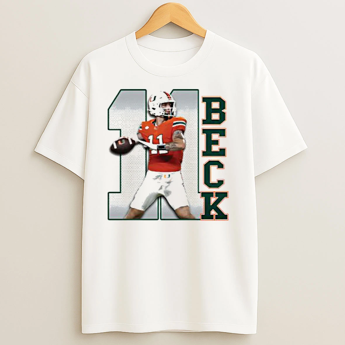 Miami Hurricanes Beck 11 Men Shirts