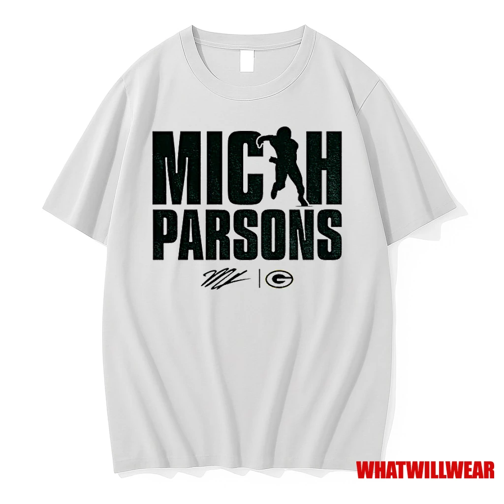 Micah Parsons Green Bay Packers Nfl 2025 Signature Classic Shirts