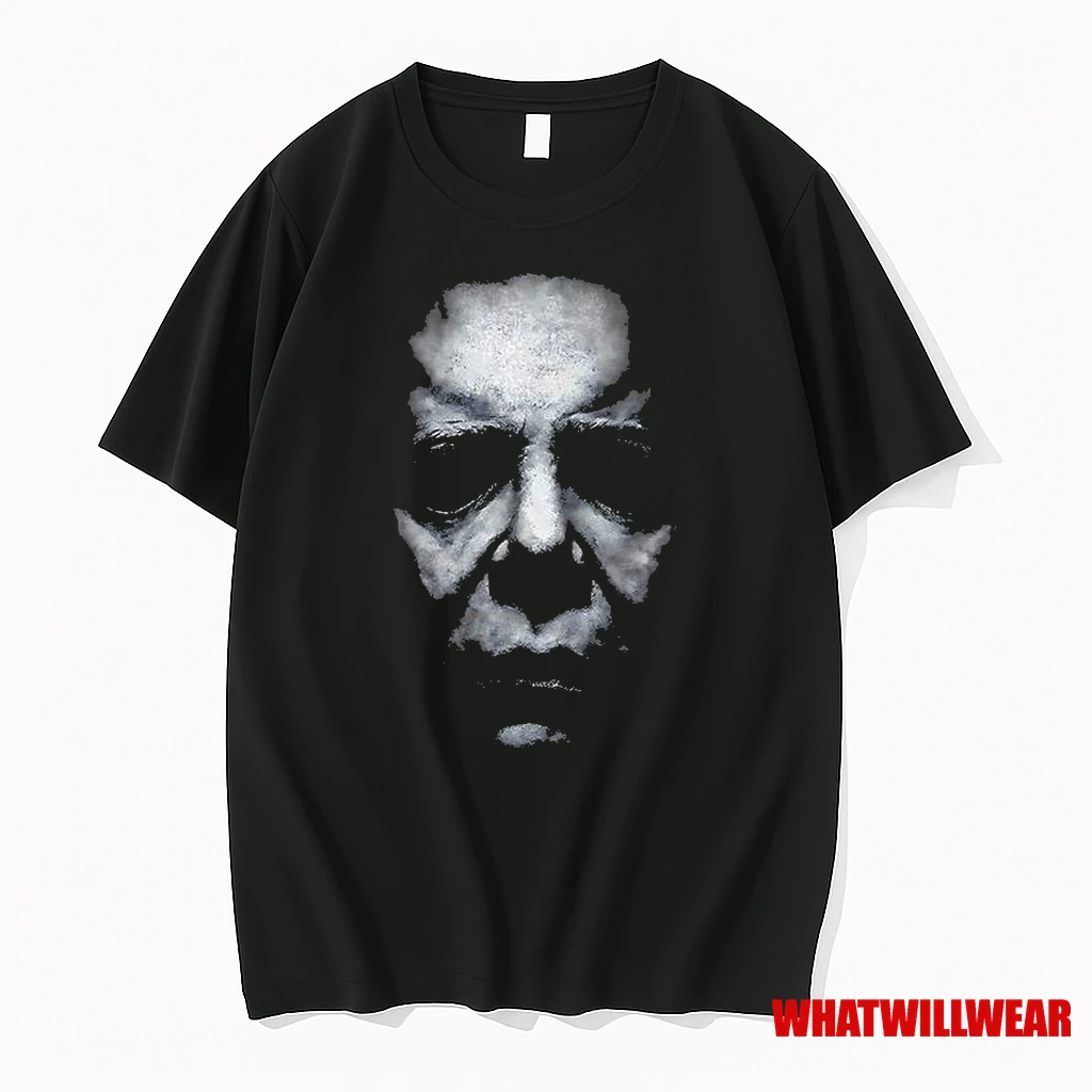 Michael Myers Halloween Big Face Graphic Classic Shirts