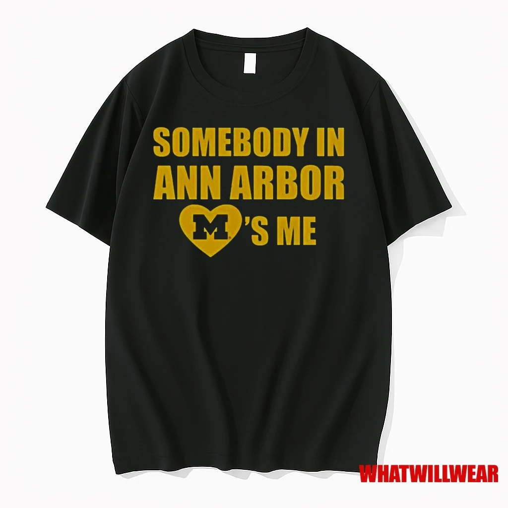 Michigan Somebody In Ann Arbor Loves Me Classic Shirts