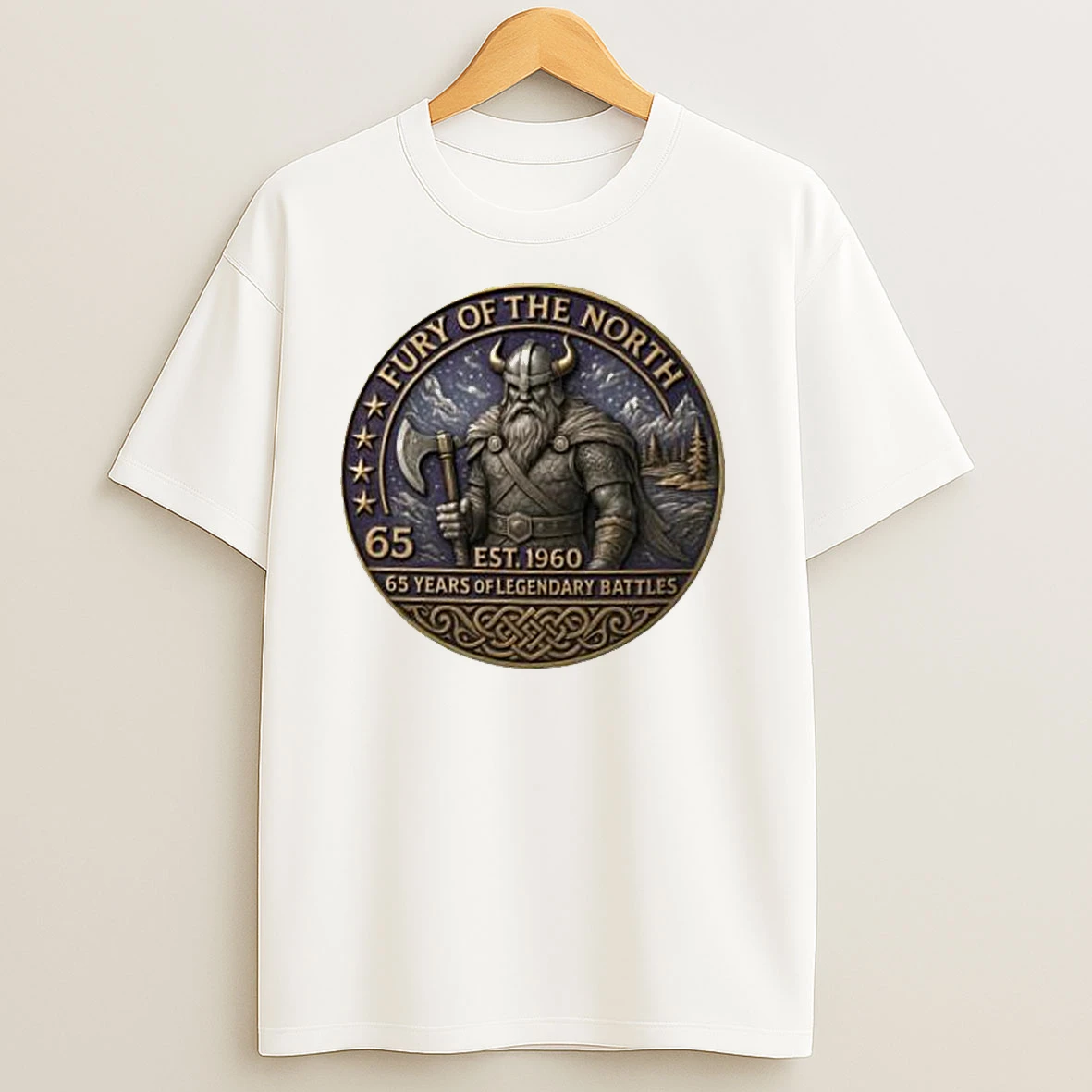 Minnesota Vikings 65th Anniversary Commemorative Fury Of The North Classic Shirts