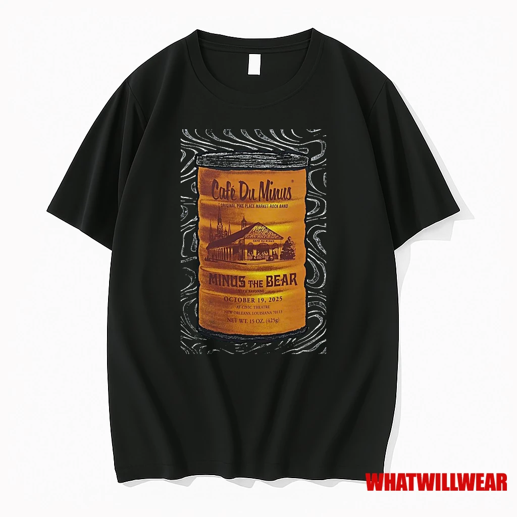 Minus The Bear New Orleans La October 19 2025 Concert Shirts