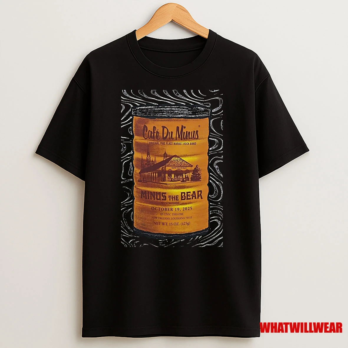 Minus The Bear October 19 2025 New Orleans La Tour Shirts